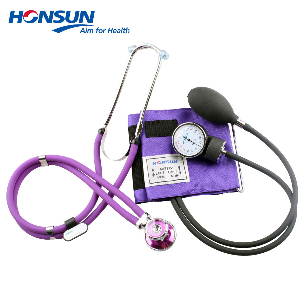 HONSUN HS-50D Medical Manual Arm Aneroid Blood Pressure Monitor Sphygmomanometer With Stethoscope