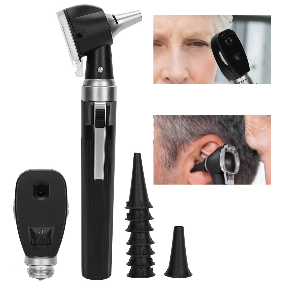 Portable Professional Diagnostic Kit Ear Care Examination Otoscope Eardrum Endoscope Speculum Ear Clean Electric Otoscope Kit