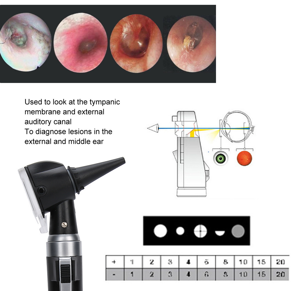 Portable Professional Diagnostic Kit Ear Care Examination Otoscope Eardrum Endoscope Speculum Ear Clean Electric Otoscope Kit