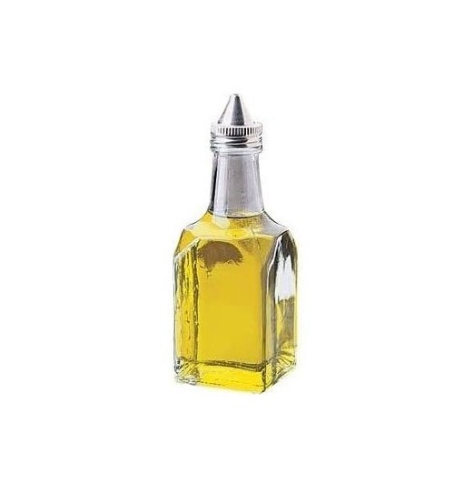 Tabletop Oil and Vinegar Cruet Glass Bottle Cruets Dispenser/Vinegar and Oil Dispenser with Stainless Steel Spout