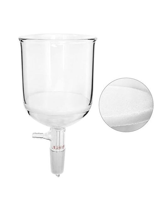 Chemistry lab Borosilicate Glass High Quality Vacuum Fritted Disc Buchner Suction Filter Funnel with Glass Perforated Plate