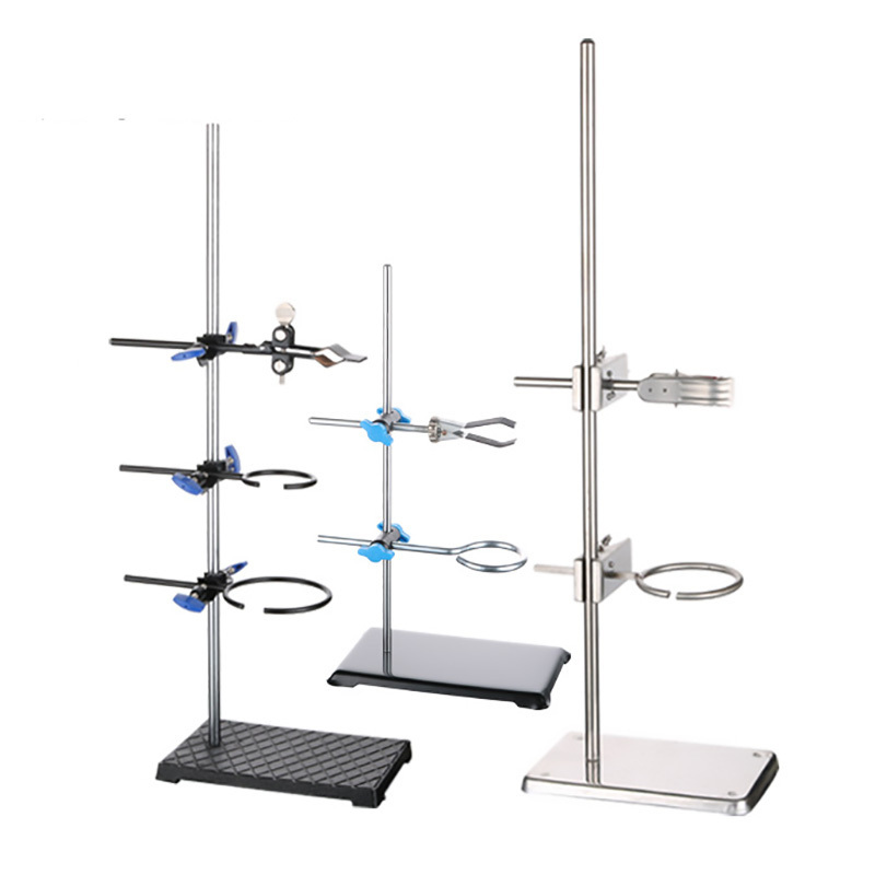 chemistry lab equipment metal lab burette  direct sale retort stand rod (steel) H Type Cast Iron Lab Retort Stand and clamp