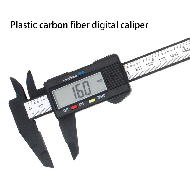 High precision plastic carbon fiber insize digital 150mm thumb electric dial stainless steel sliding electronic vernier caliper