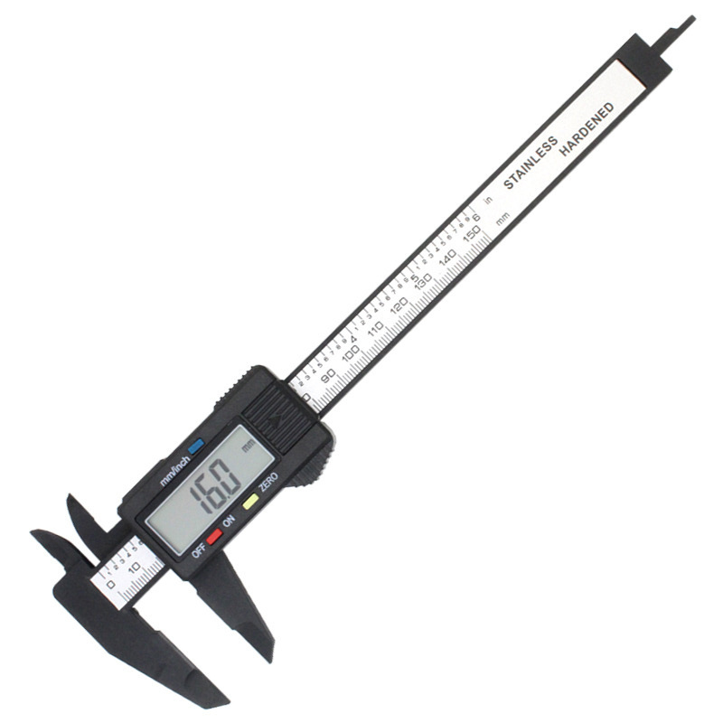 High precision plastic carbon fiber insize digital 150mm thumb electric dial stainless steel sliding electronic vernier caliper