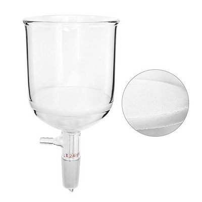 Chemistry lab Borosilicate Glass High Quality Vacuum Fritted Disc Buchner Suction Filter Funnel with Glass Perforated Plate