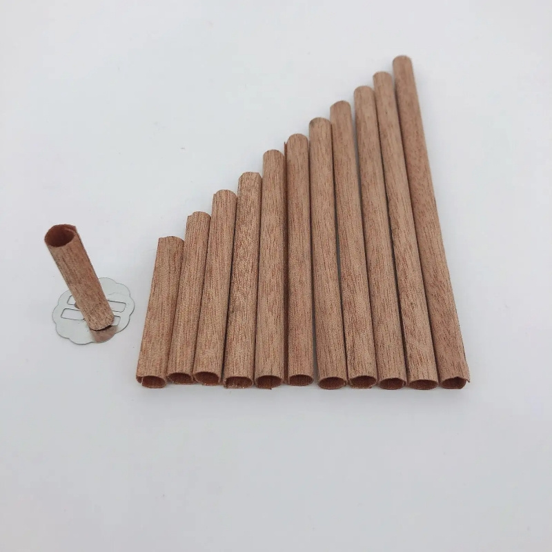 High Quality Long Lasting Crackling Wood Candle Wicks Wooden Candle Wick With Holders Centering Tool