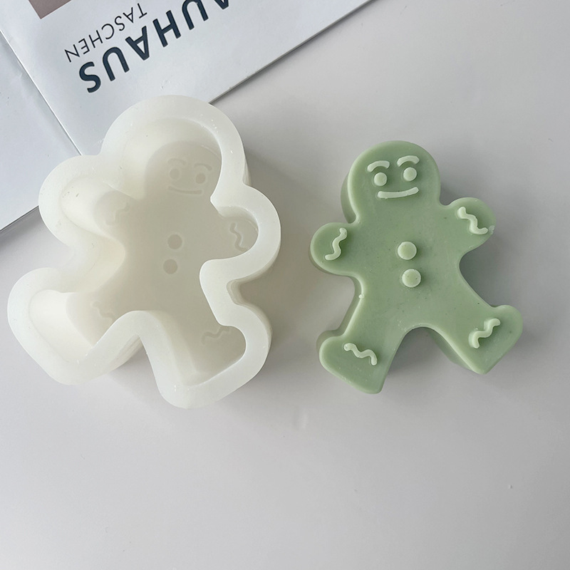 Jiahuimei Christmas candle decorations silicone mold DIY Christmas Cookie Candy silicone baking mold