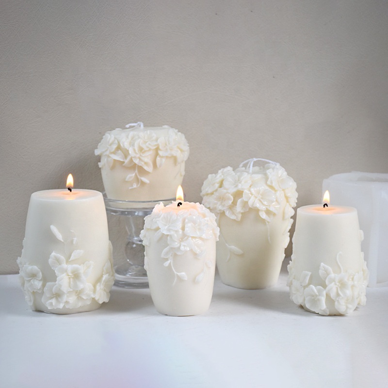 Custom Wholesale Home Decor Hande made Soy Wax Shape Scented Candle In Bulk For Wedding Gifts