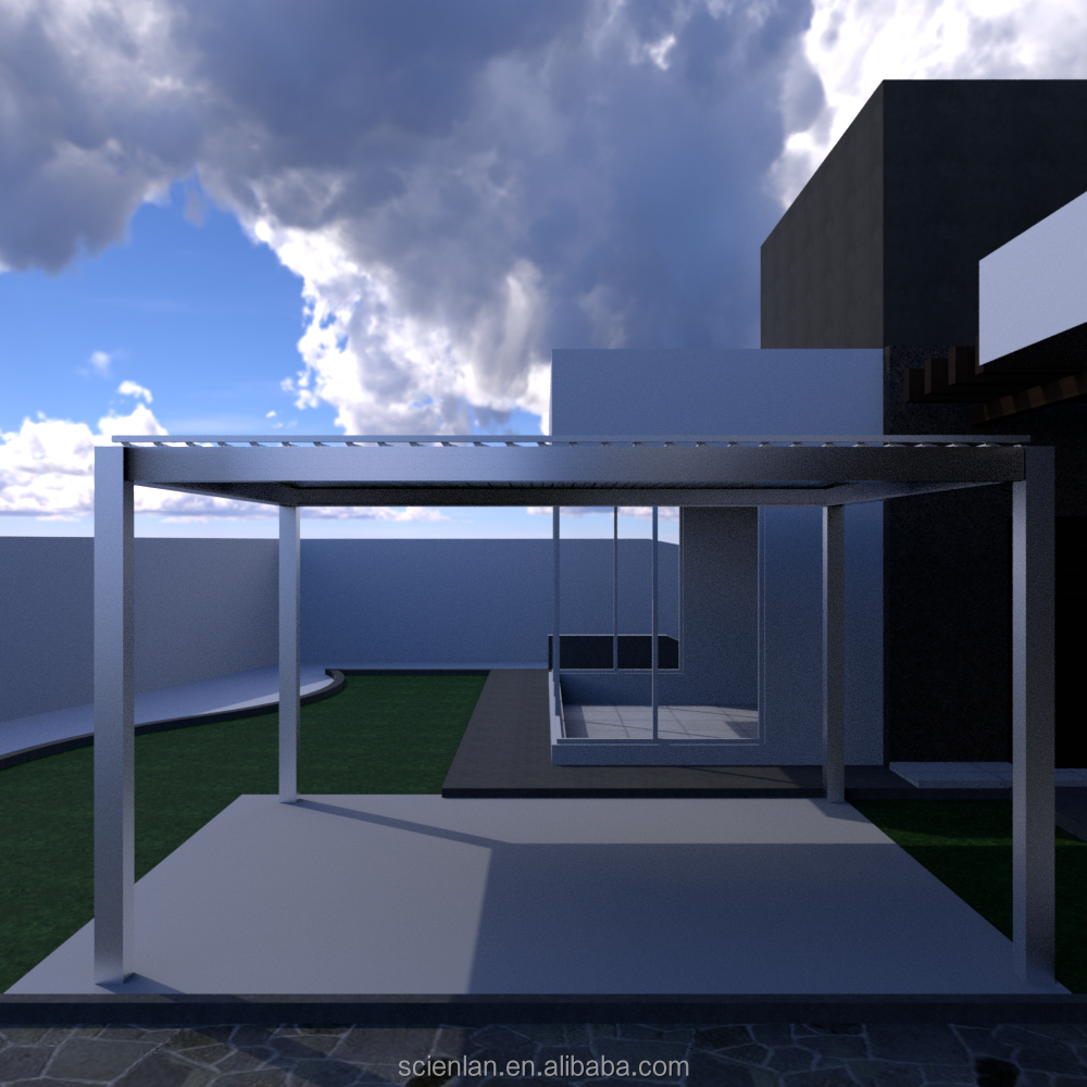 Custom gazebo gazebo all'aperto pergola exterieur pergola motorized aluminium outdoor louver pergola gazebo