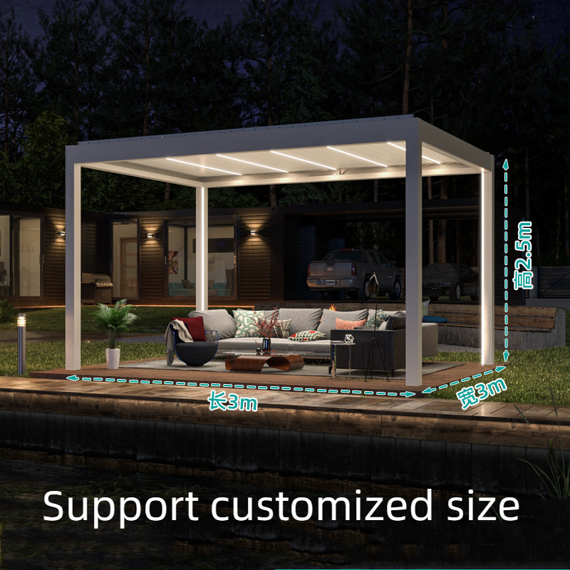 Scienlan coffee shop design glass house fiber glass gazebo  outdoor sun room greenhouse For Swimming Pool glass house Of House