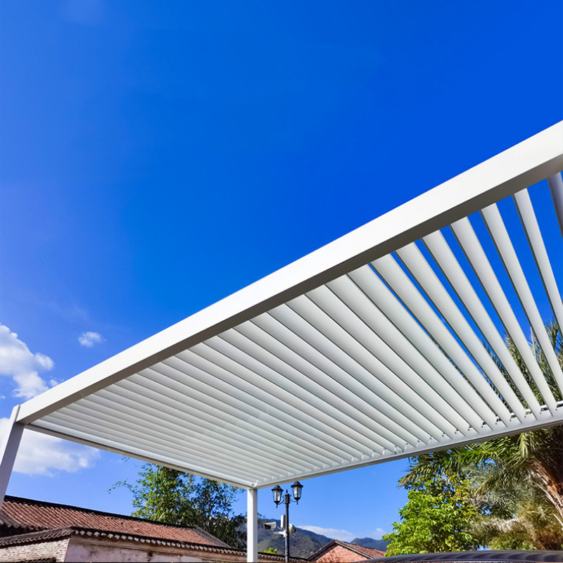 OEM ODM 3X3m 3x6m 10x12 10x20m Motorised Pergola Outdoor Modern Waterproof Aluminium Bioclimatic Electric Louvered Roof Pergola