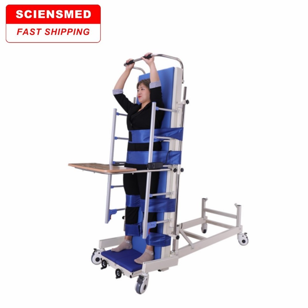 Electric standing bed patient rehabilitation nursing bed