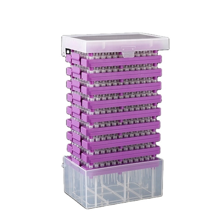 ISO 960pcs box Easy Store Clear Stacked Pipette Tips Refill 10 200 1000ul