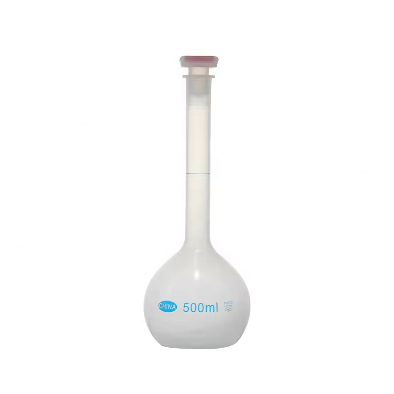 Lab Plasticware Plastic volumetric flask for teaching 10 25ml 50 100 250 500ml 1l lab Plastic Volumetric Flask With Stopper