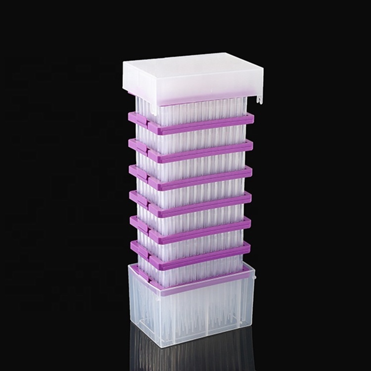 ISO 960pcs box Easy Store Clear Stacked Pipette Tips Refill 10 200 1000ul