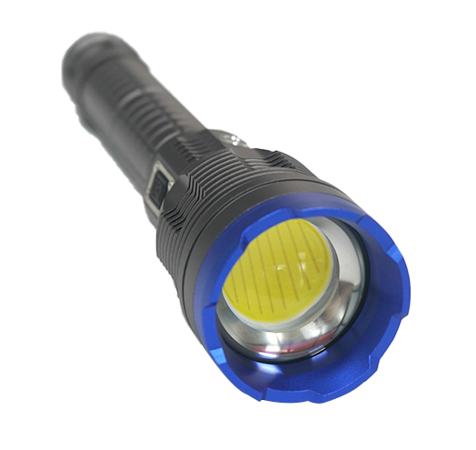 Flashlight COB LED Torch Rechargeable Aluminum Zoom in and Zoom Out for Hunting Fishing Waterproof 8000lumens Camping White 3.7v