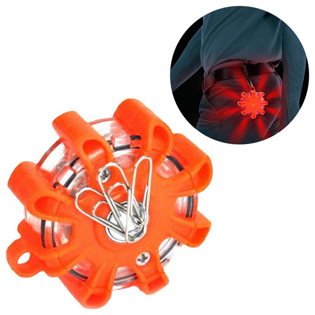 Portable Mini 8 Led Emergency Safety Road Flare Flashing Magnetic Rotary Traffic Warning Light For Emergency