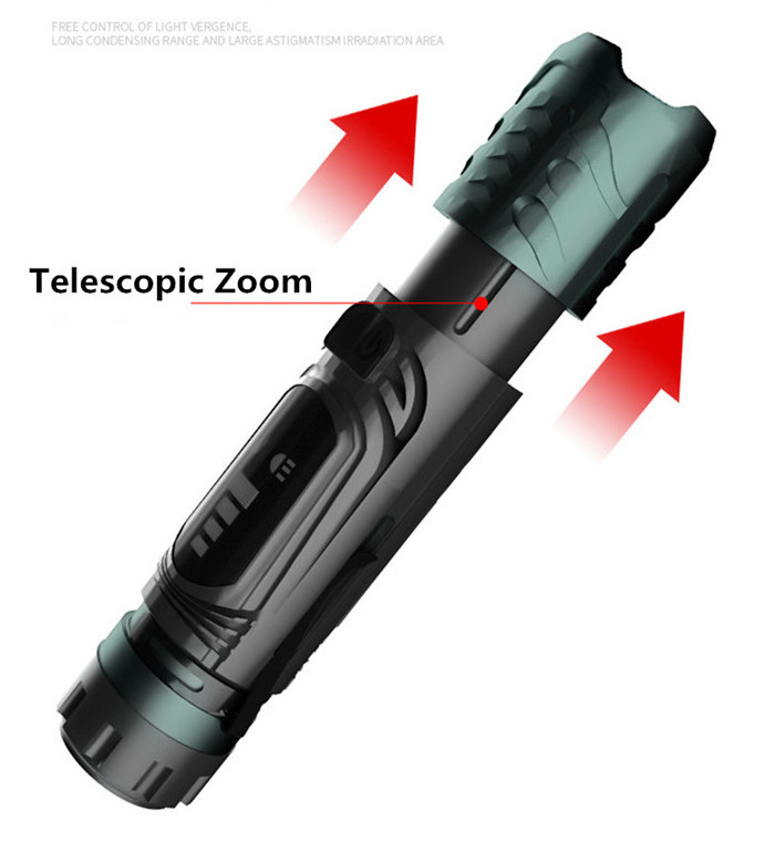 High Power led Flashlight XHP99 magnetic Pocket Clip torch USB Rechargeable Zoomable Powerful LED Torch Lamp with safety hammer