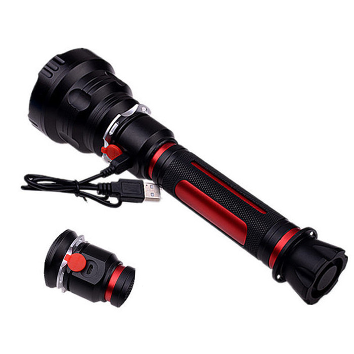 Powerful LED Torch Lamp Super Brightest 1800 Lumen LED Flashlight Torch Rechargeable Outdoor hunting led flashlight