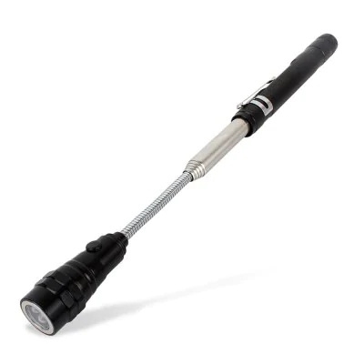 Pick Up Tool 3 LED Flexible Inspection Telescopic Aluminum Flashlight with Magnet