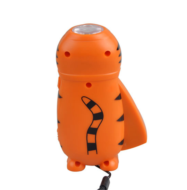 Portable Cute Animal Shape LED Flashlight Promotional Mini Kids Flashlight torch Hand-Press LED Torch