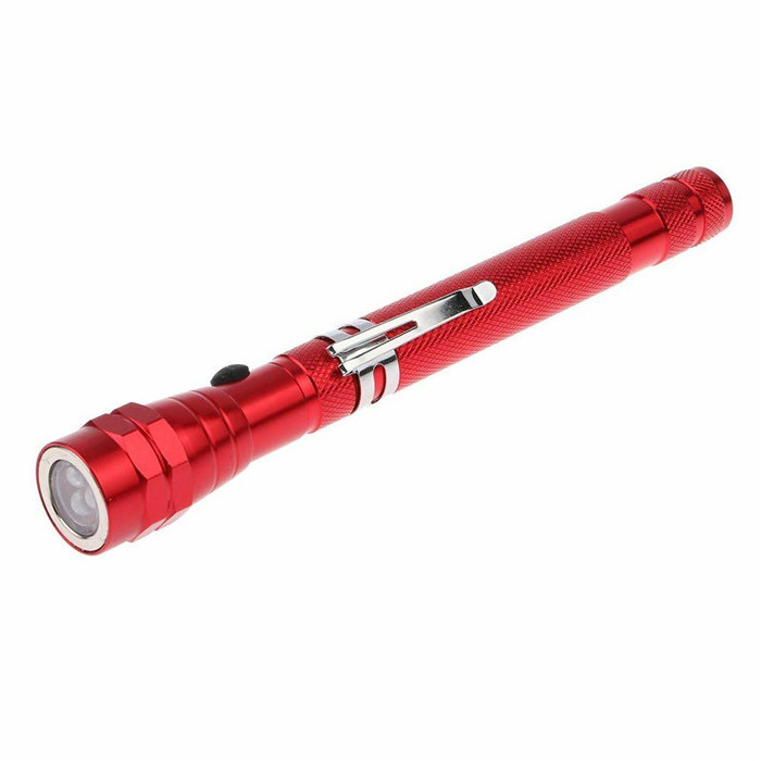 Multi-function Magnetic Pick up Tool Led work Light Telescoping Flexible Magnet Pick Up Gadget Tool flashlight