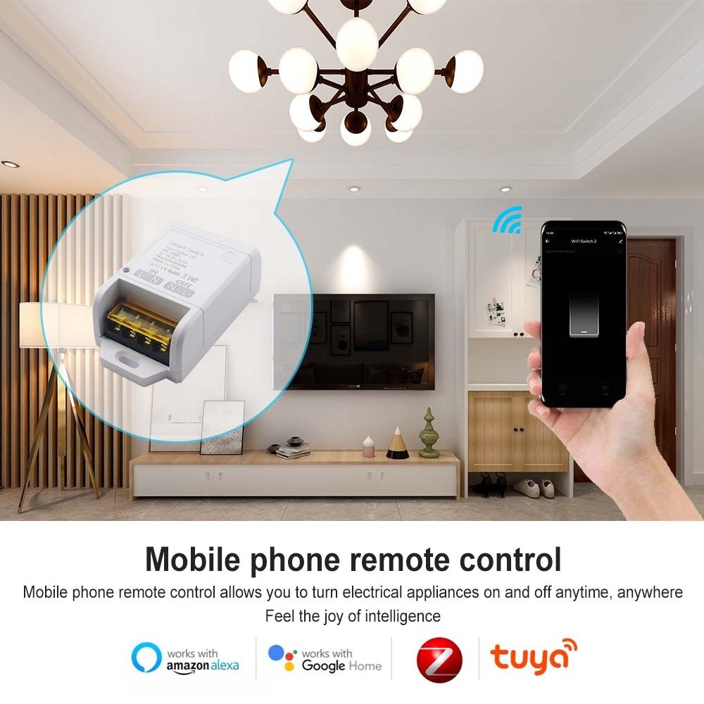 Zigbee Smart Switch 30A 6000W Tuya Smart Life Wireless Garage Air Conditioner Switch Work with Alexa Google Home