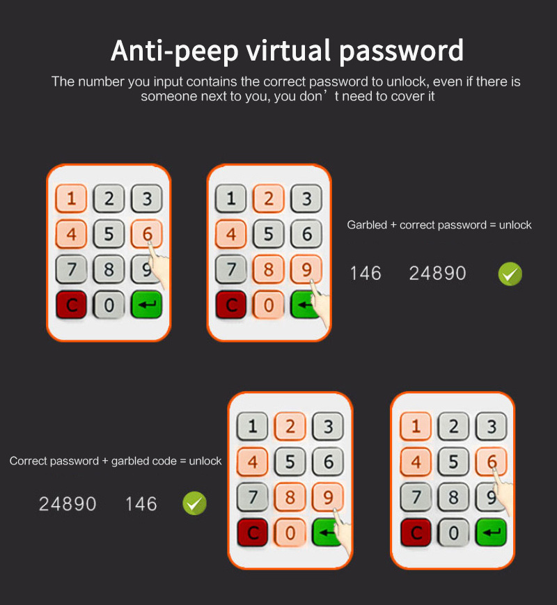 Electronic Lock Digital Combination Lock Password Keypad Number Cabinet Door Code Locks For Cabinet Door Drawer Door Hardware