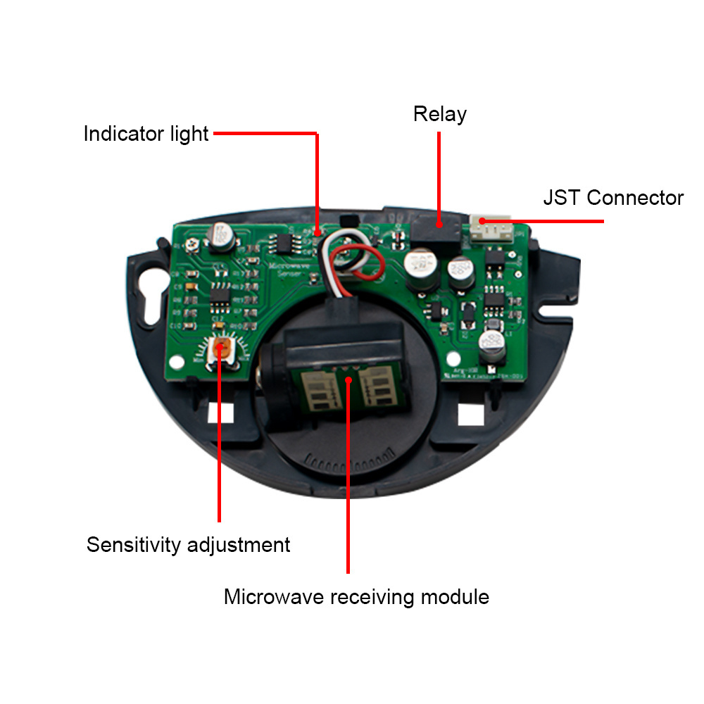 SMG-F0101 24.125GHz Automatic Door Microwave Motion Sensor Detector Sliding Swing Door Sensor AC DC 12V-24V Auto Gate Opener