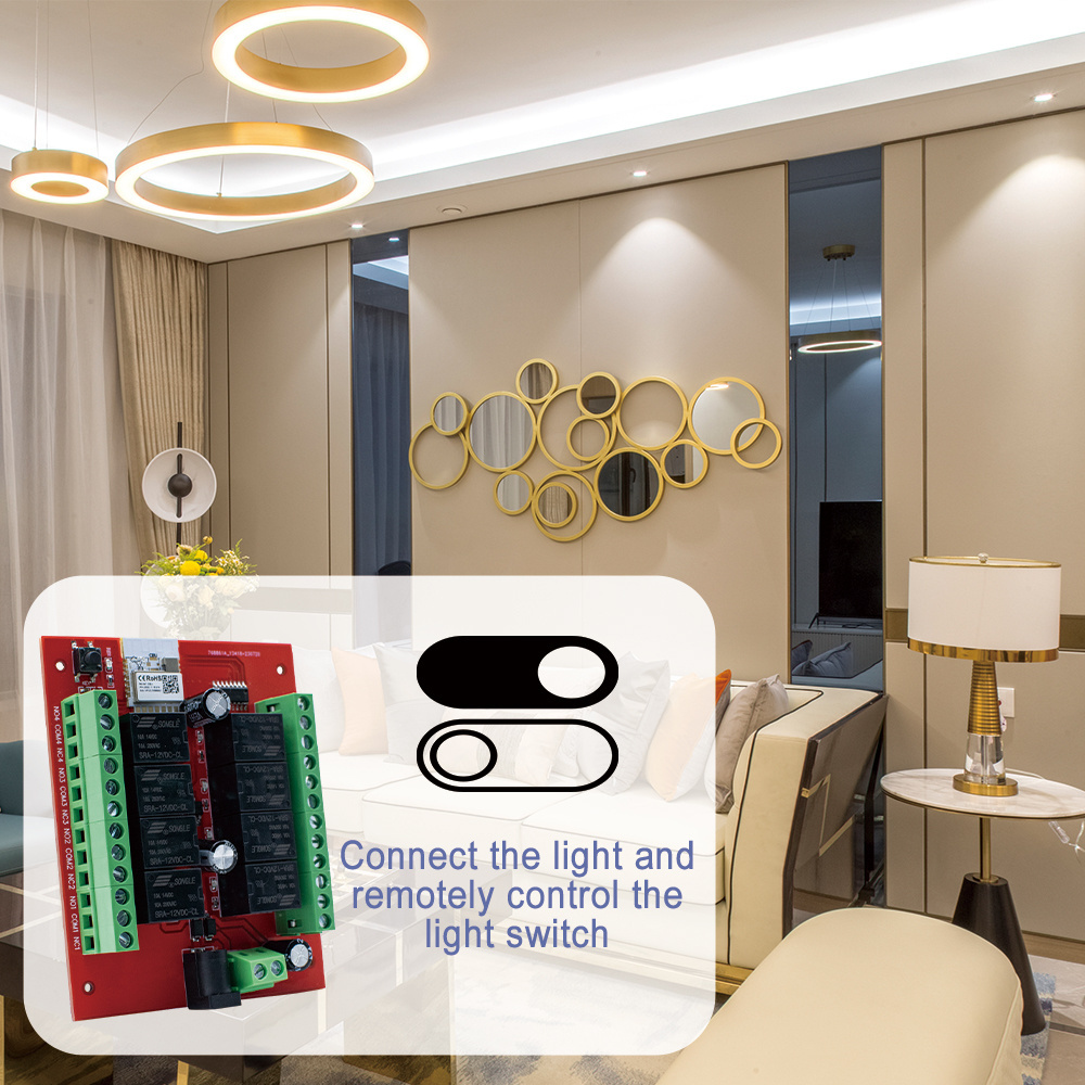 8CH DC 12V / 24V Tuya Smart WIFI Wireless Remote Control Light Switch 8 channel Relay Module Receiver Timer Alexa Compatible