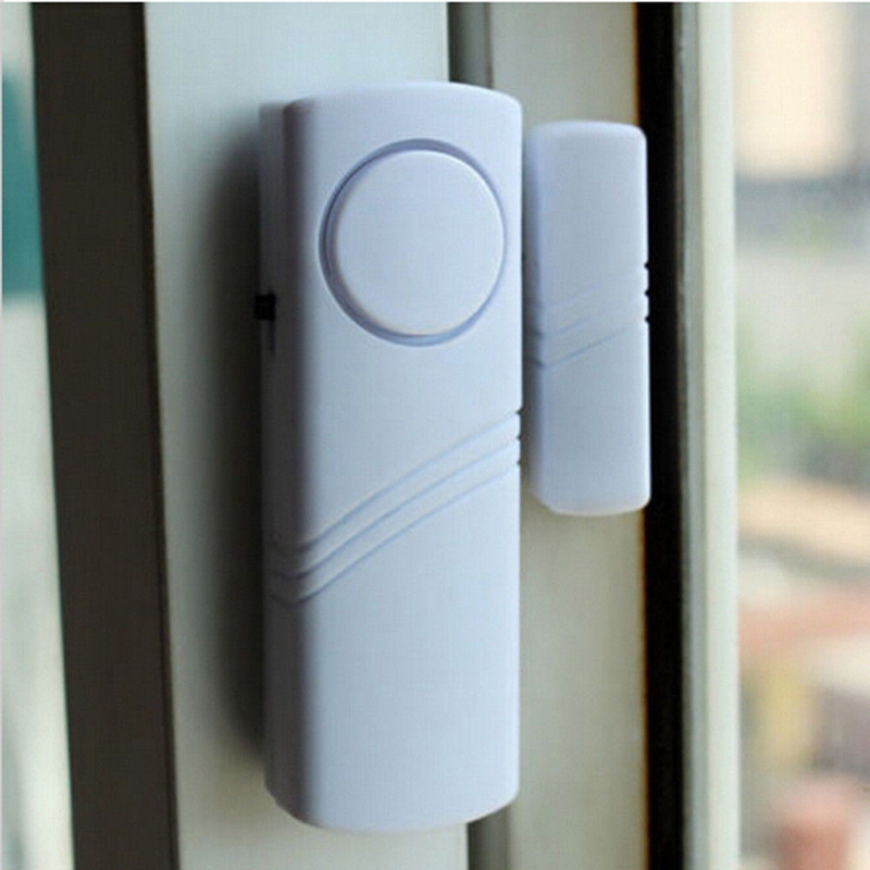 2020 Door Window Sensor Wireless Burglar Alarm with Magnetic Sensor for Home Safety Wireless Longer System Security Device White