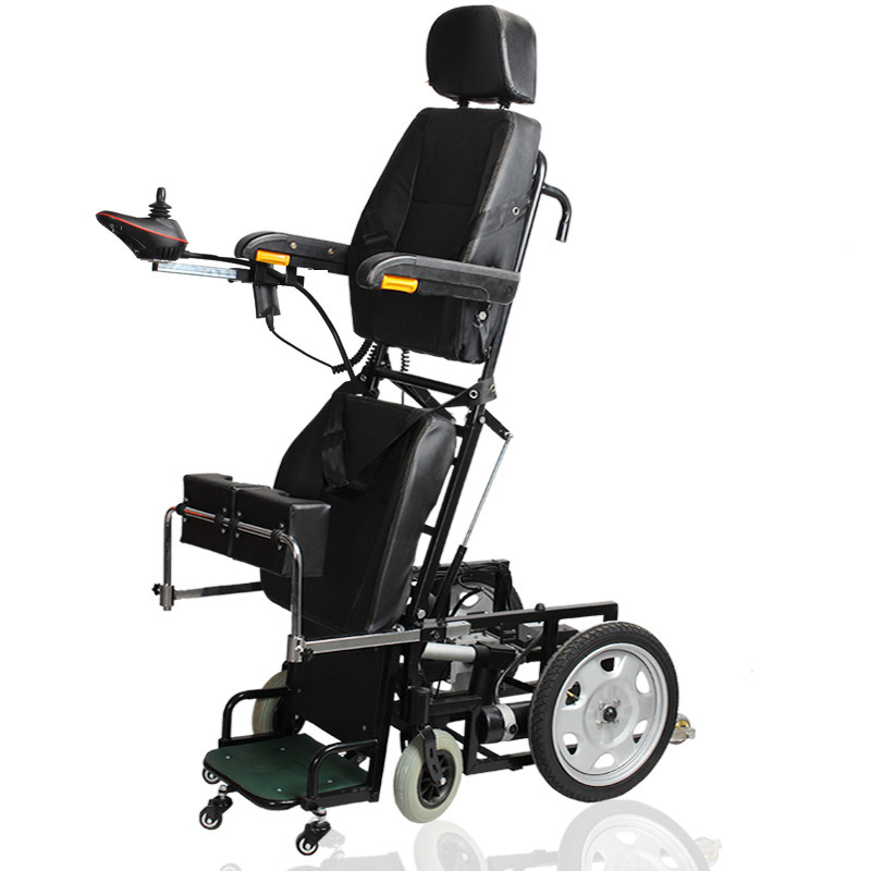 Recline wheelchair standing wheelchair folding electric standing up wheelchair for disabled