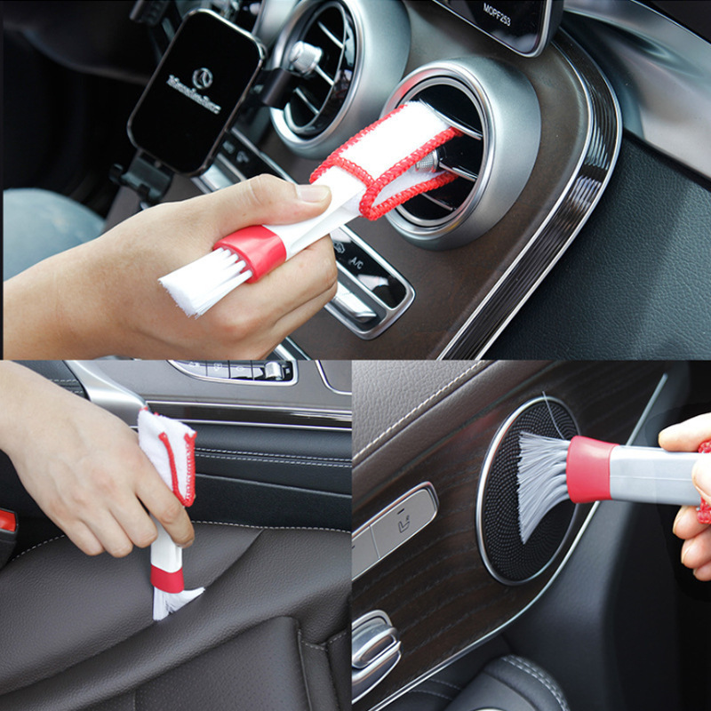 Red Color Car Cleaning Brush for Drill Tools Kit with Car Detailing Brush Set