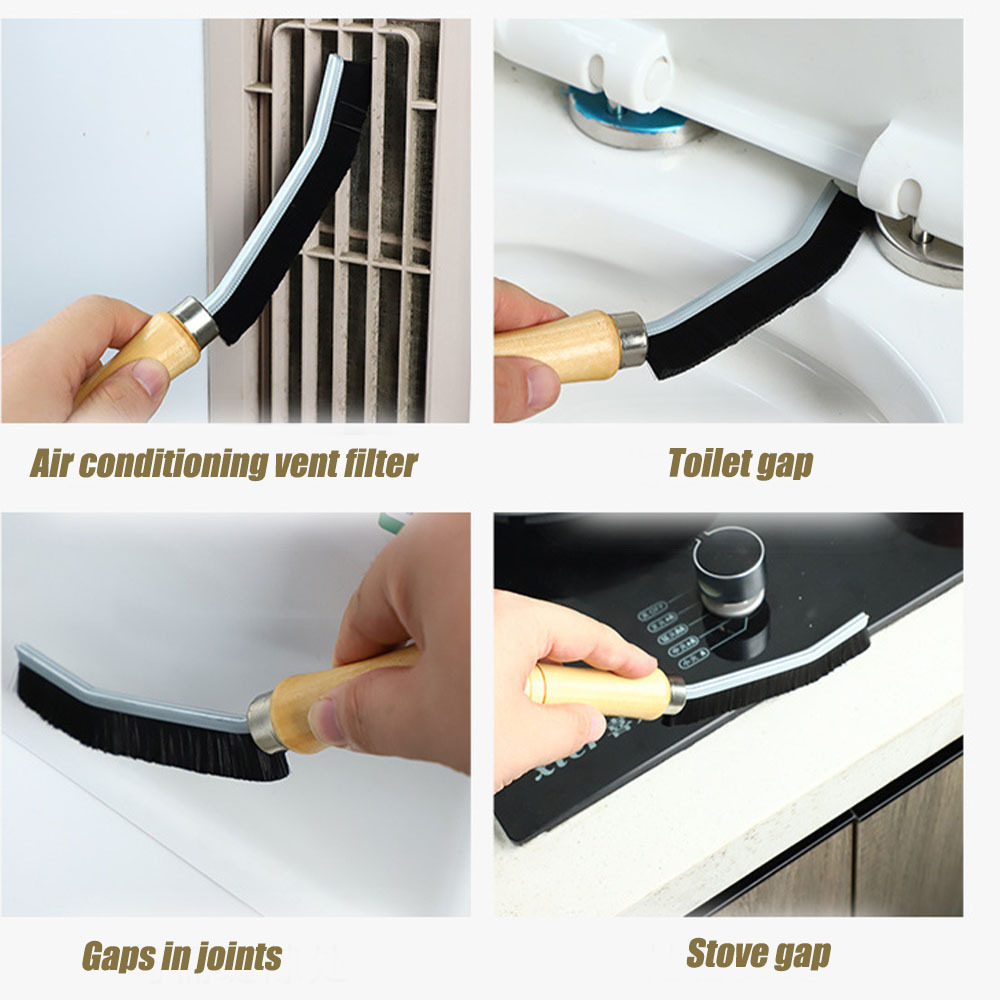 Bathroom Gap Cleaning Brush Hard Bristle car interior cleaning automotive detailing brush