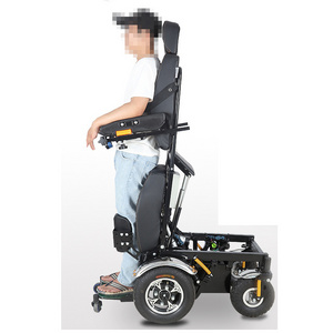 Recline wheelchair standing wheelchair folding electric standing up wheelchair for disabled