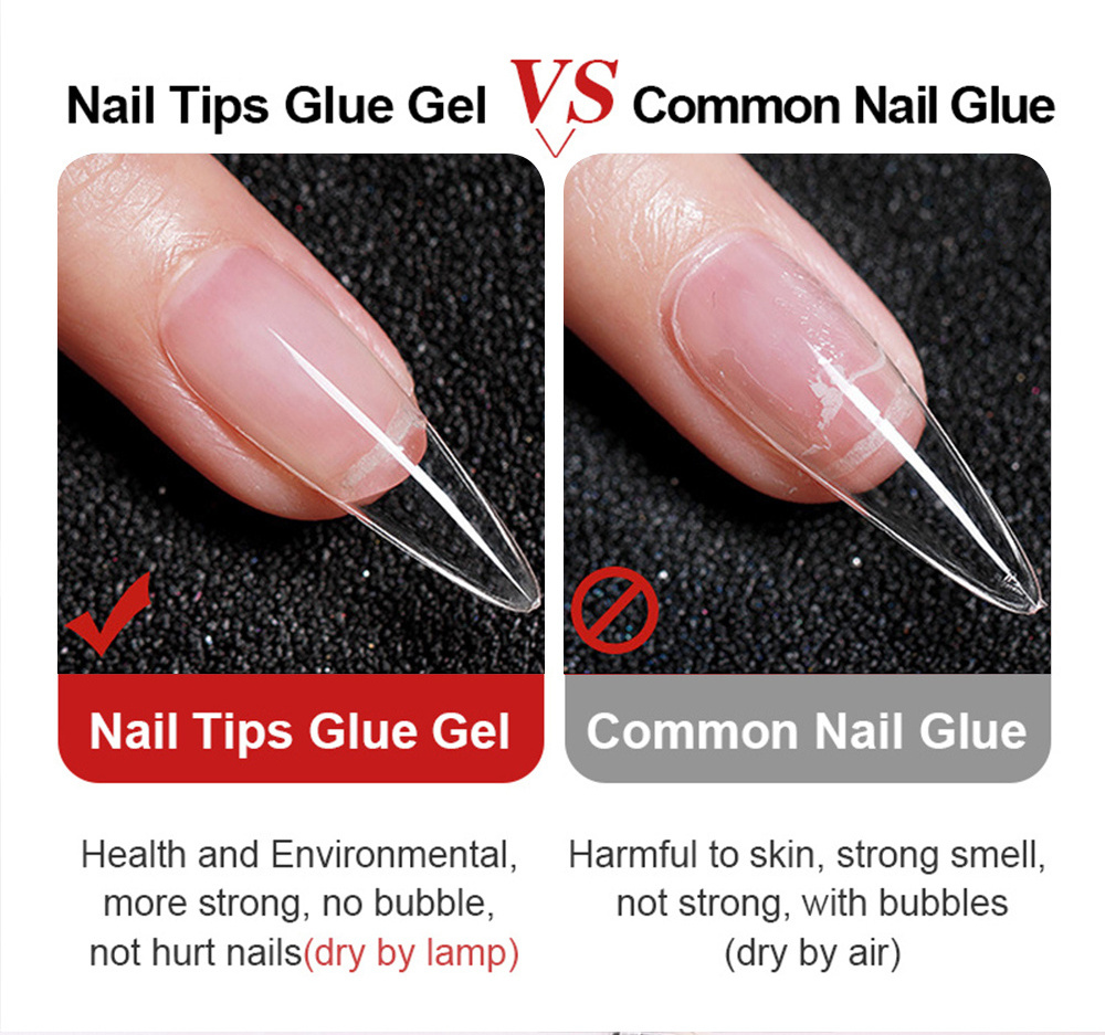 10ML Custom Fake Nails Glue Professional Manufacturer Top Quality Press On Nail Art Glue Glue On Nails With Bottle