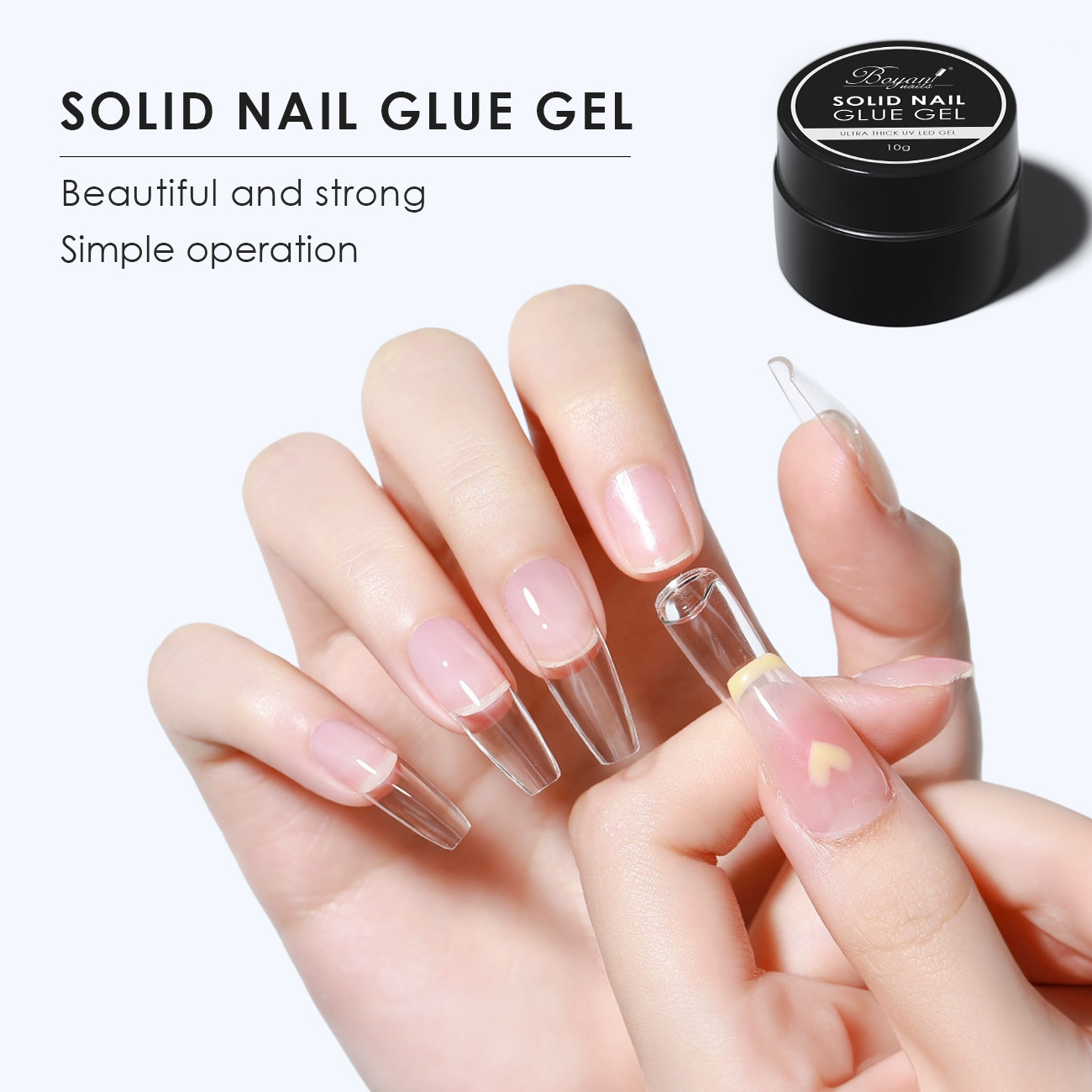 SCI 15g 30g super crystal gem solid strong adhesive long lasting uv soft gel x glue for nail tips