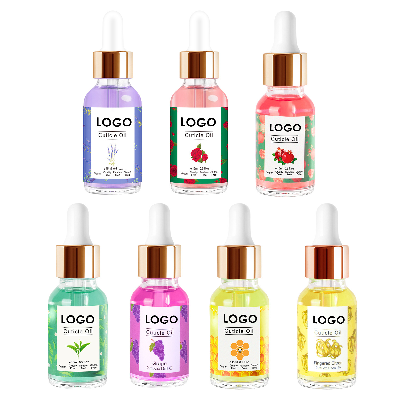 SCI 15ML Bulk Mini Cosmetic Private Label Free Samples Custom Logo Organic Nail Care Cuticle Skin Revitalizer Oil Pen