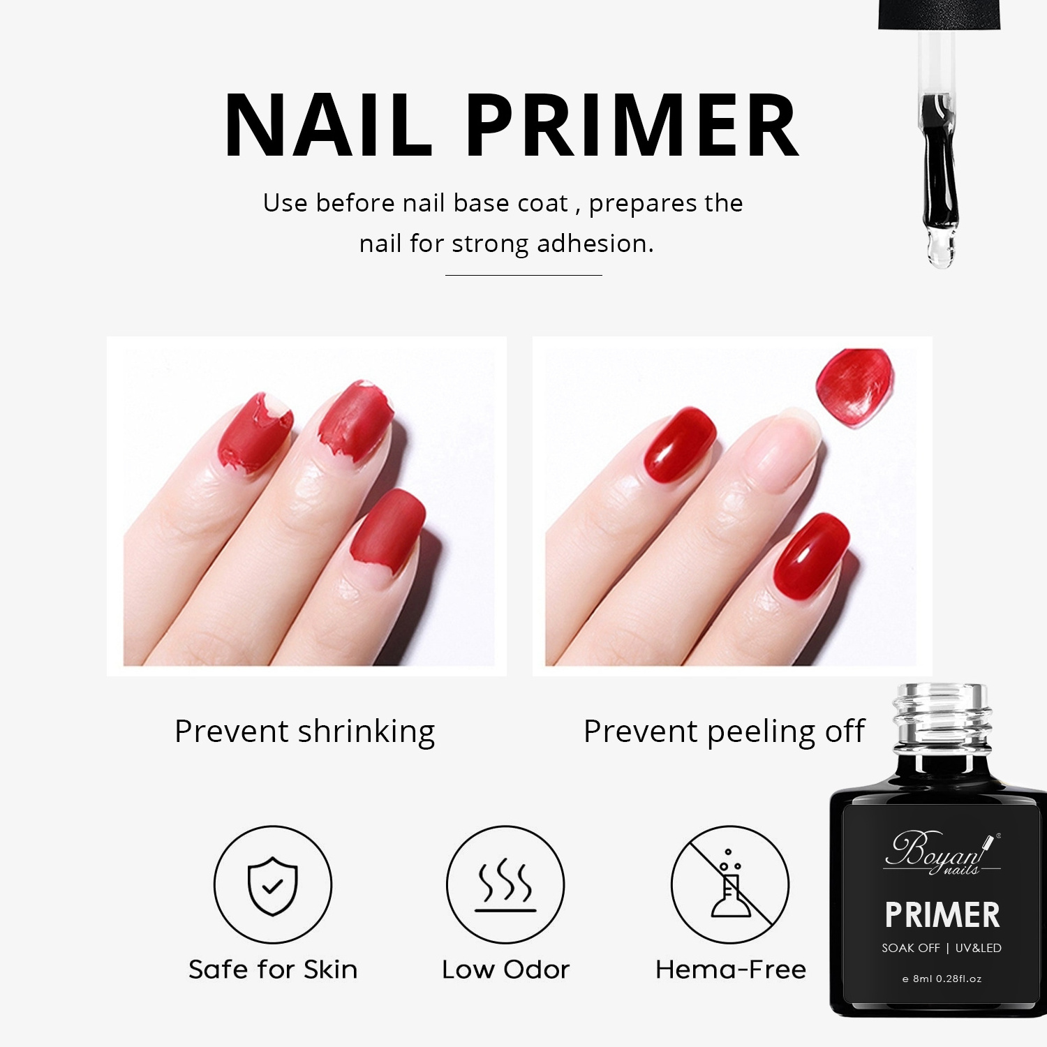 SCI protein bond gentle dehydrator and primer gel nail acrylique polish uv bulk bottle