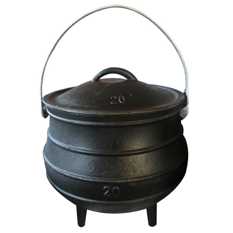 Big BBQ Potjie South African Cast Iron Cooking Pot