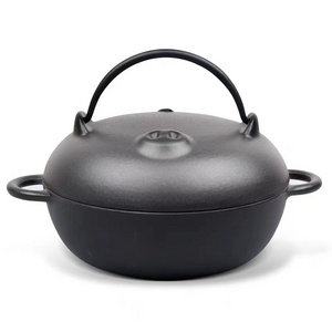 pre-seasoned  cast iron pot , roasted sweet potato pot