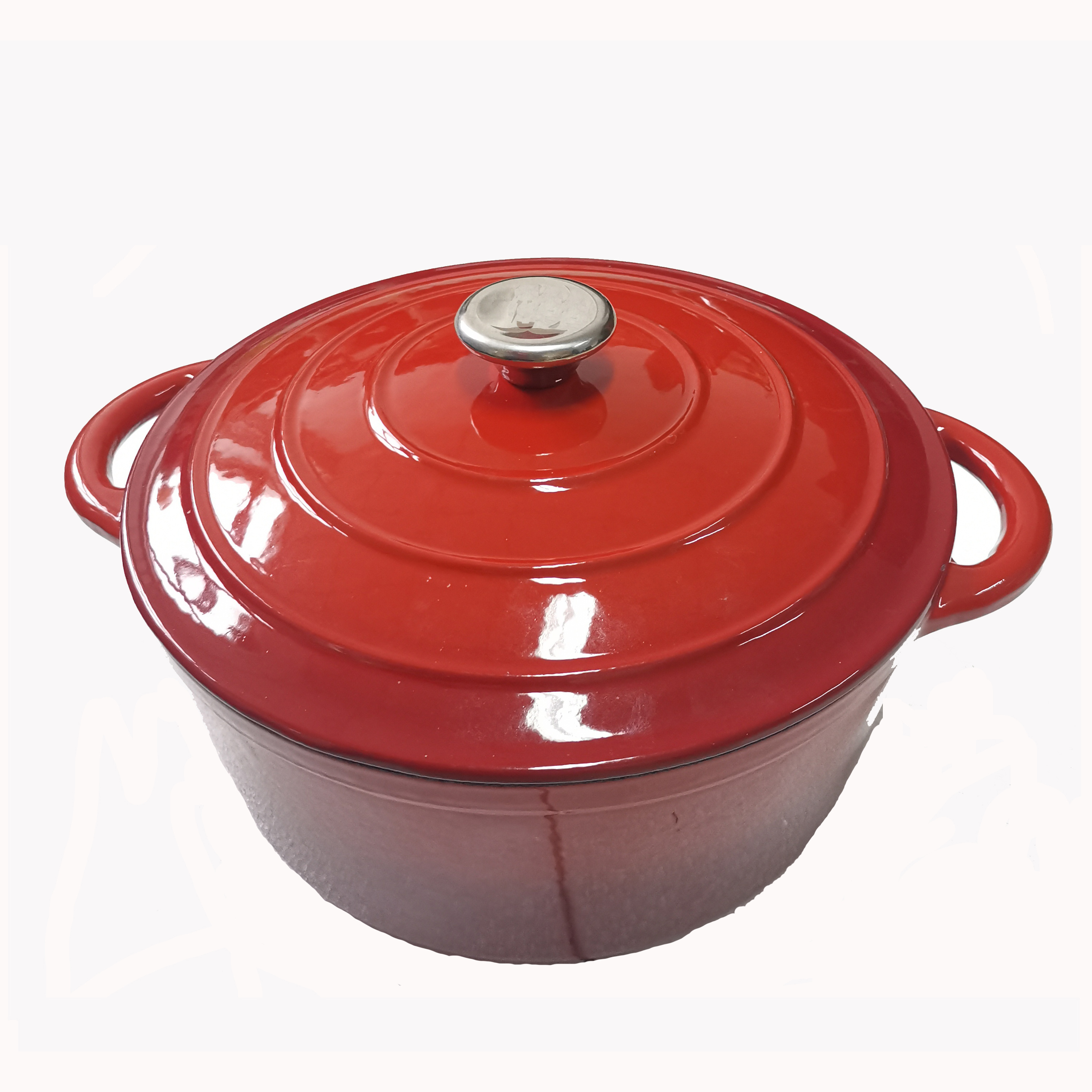 4.7L  enamel cast iron cassrole with lid 26cm