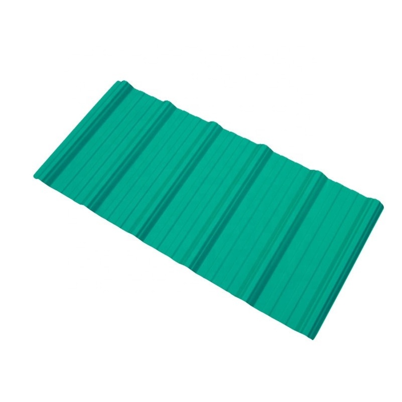 Green Waterproof Plastic PVC Roofing Sheet T Shape Heat Insulated UPVC Roof Tile Roofing Shingles