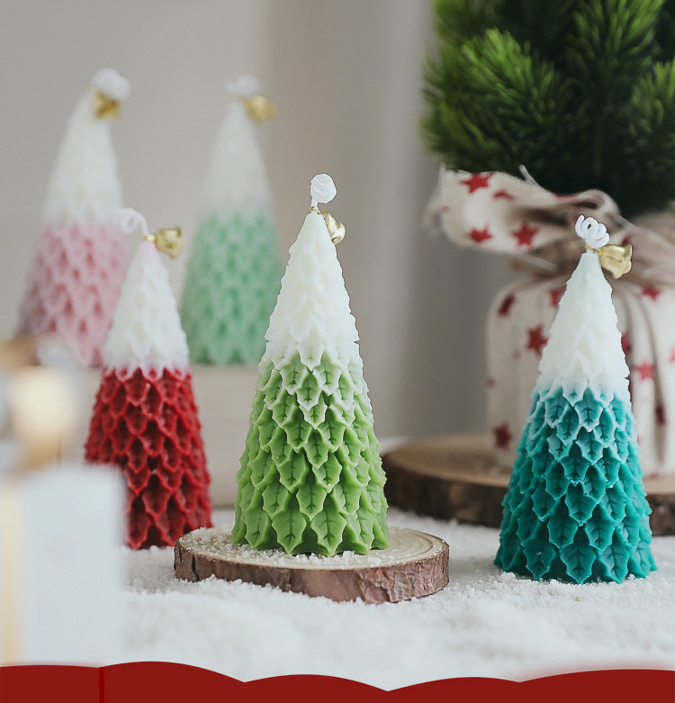 Christmas Custom Wholesale Small Mini Nordic Soy Tree Shape All Natural Cheap Make Scented Candles