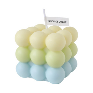 Wedding Birthday Soft Color Gradient Color Bubble Candle