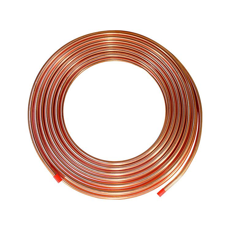 Wholesale  1/4 3/8 7/8 C10100 flexible seamless round shape 12 inch heat insulated copper tubing/copper tube/copper pipes