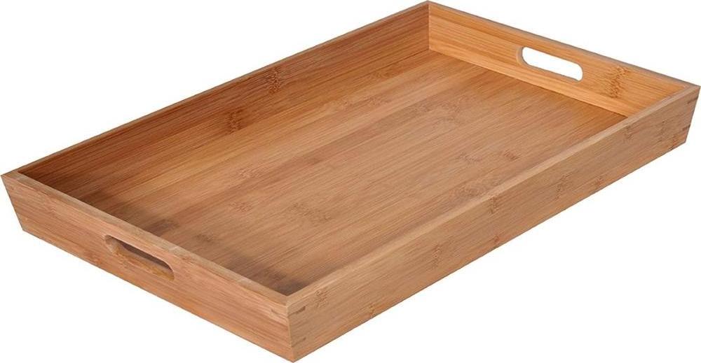 Bamboo Tea Tray Dinner Bed Tray Bamboo Serving Tray Set of 3