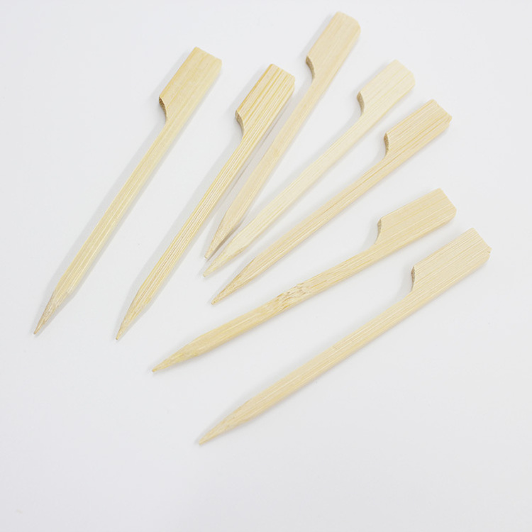 9cm/ 12cm 1000Pcs Bamboo Paddle Skewers Barbecue Bamboo Skewers Cocktail Sticks for Barbeque Kebabs Cocktails Buffets Party