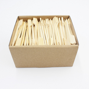 9cm/ 12cm 1000Pcs Bamboo Paddle Skewers Barbecue Bamboo Skewers Cocktail Sticks for Barbeque Kebabs Cocktails Buffets Party