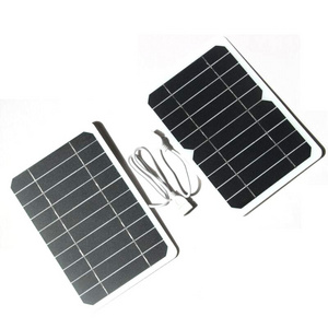 Mobile Energy Device Portable USB Port Camping Hiking Small Solar Panels 6V 9V 12V 5W 10W 12W 15W 20W Solar Panel Power Charger